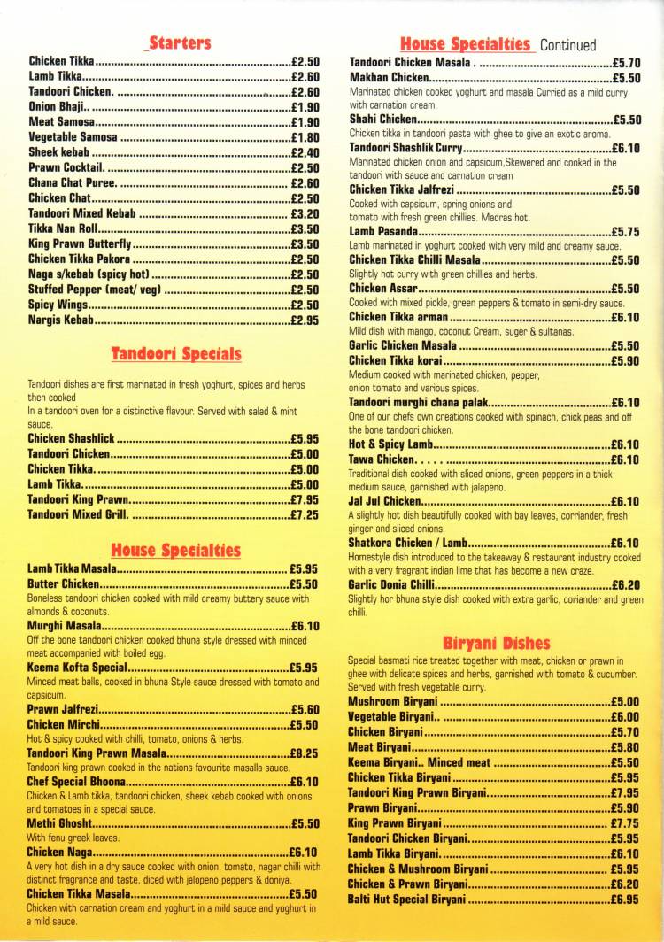 Menu Image